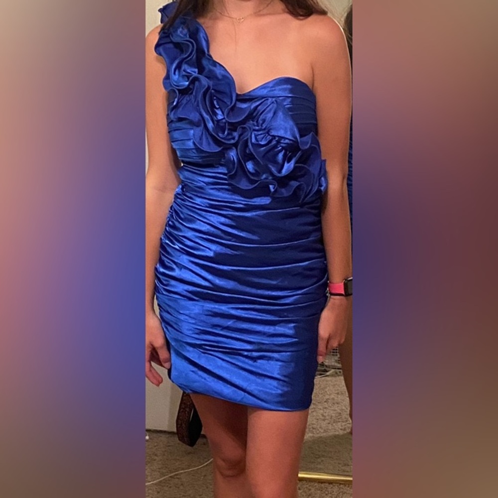 Blue semi formal